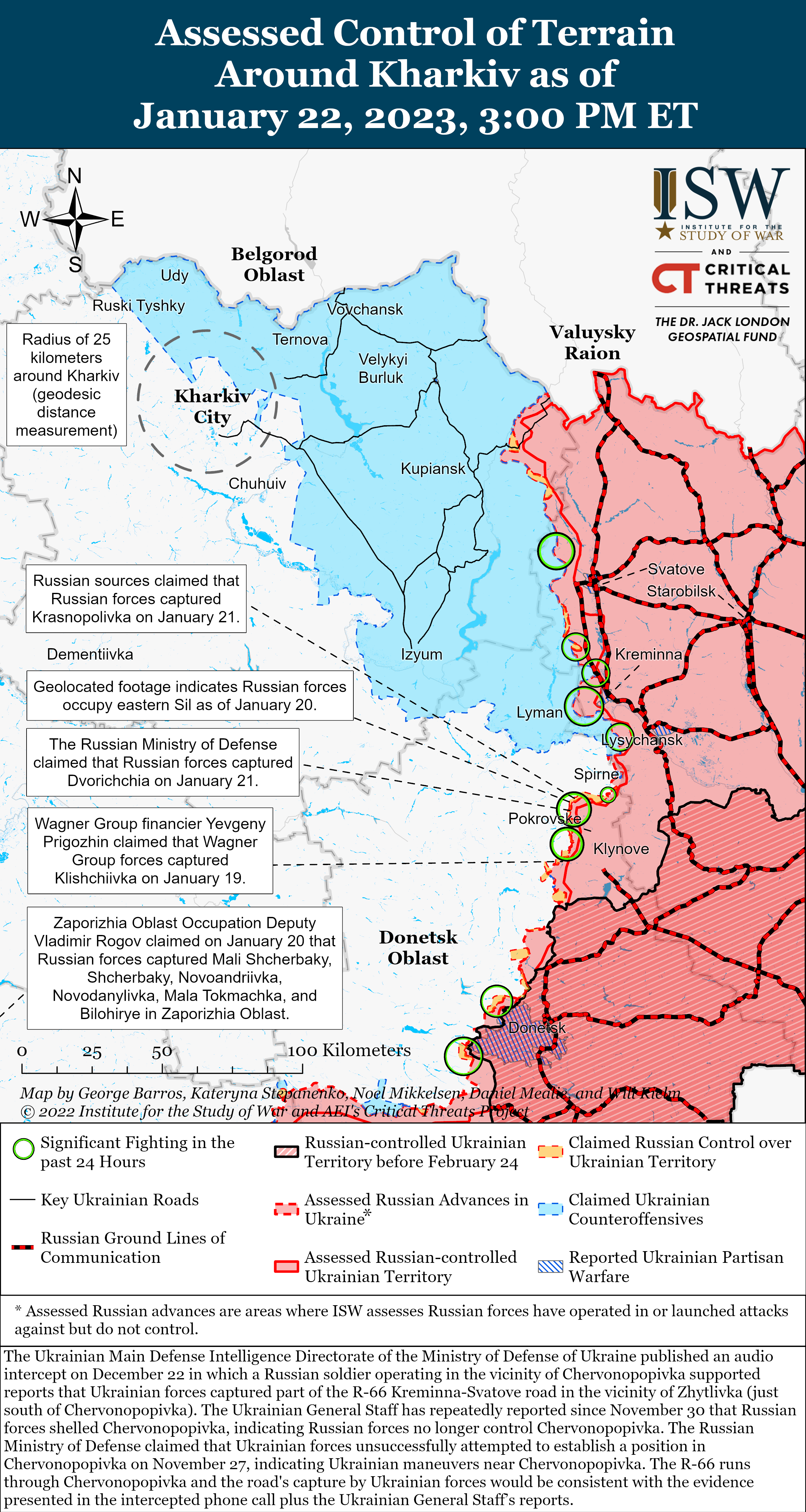 Russian Offensive Campaign Assessment, January 22, 2023 | Institute For ...